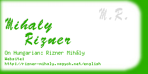 mihaly rizner business card